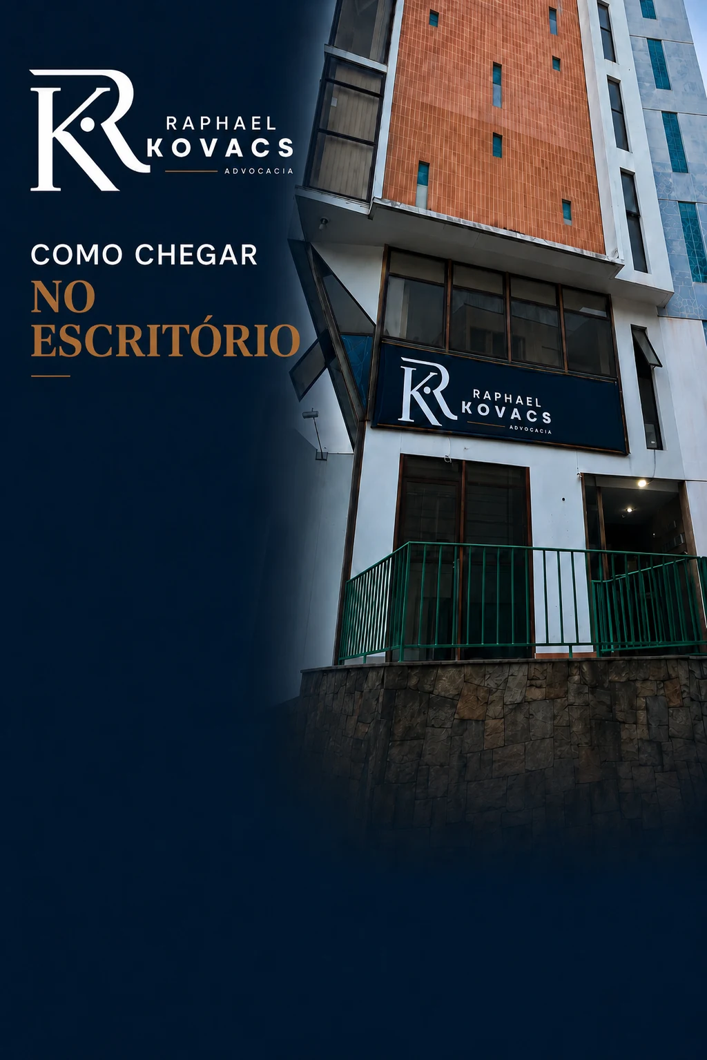 Fachada do edifício onde funciona o escritório Raphael Kovacs Advocacia